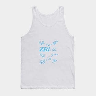 fanart signature of the zero base one group Tank Top